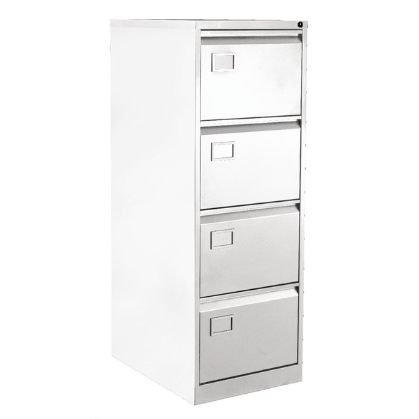Sos Stroud Office Supplies Limited Bisley 4 Drawer Filing Bisley 4 Drawer Filing Cabinet Chalk White By11583