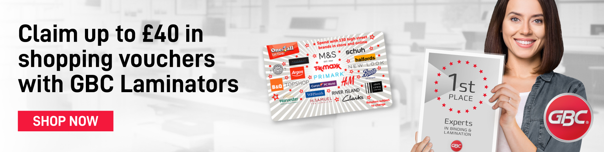Claim up to £40 in One4All Vouchers with GBC! Banner Image