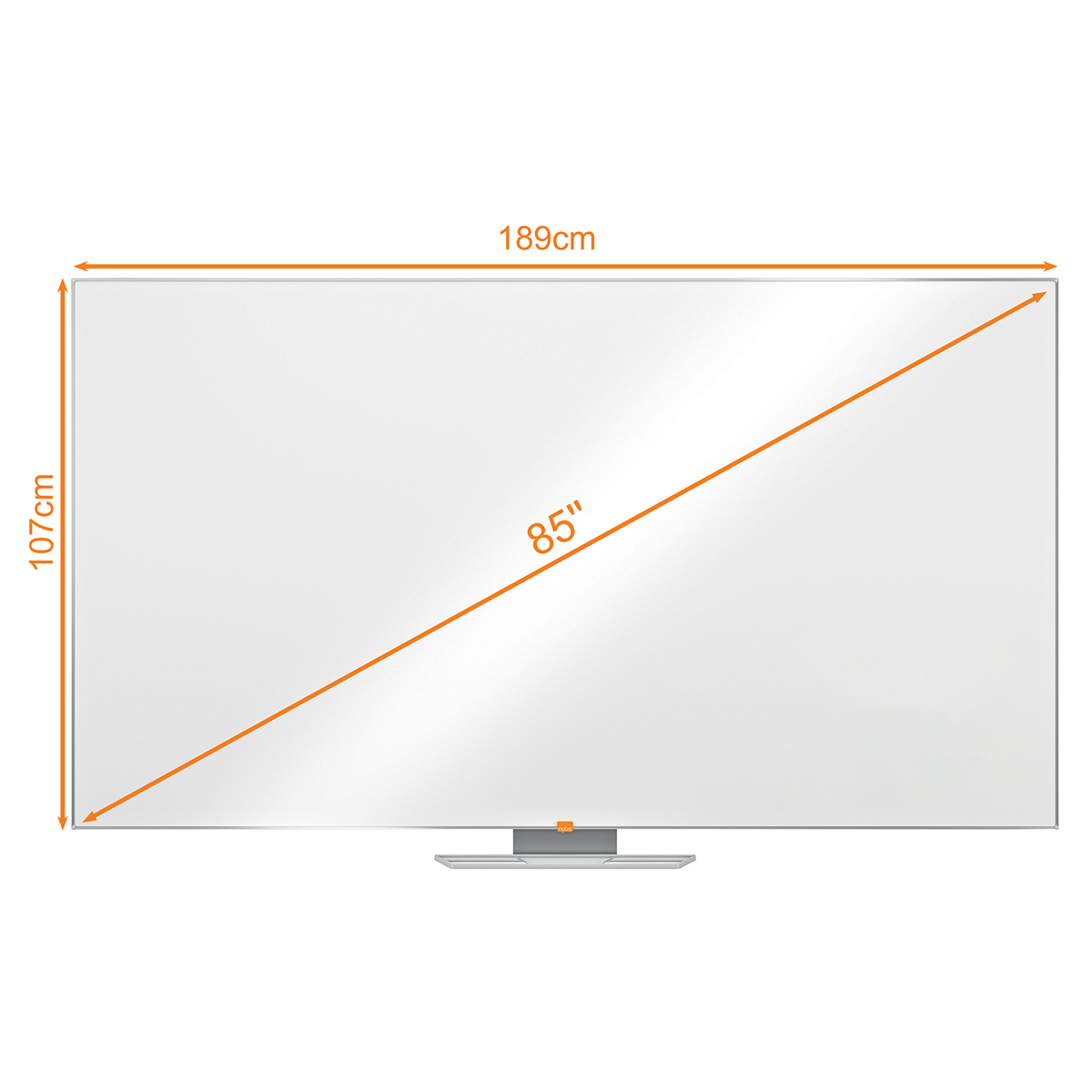 Nobo Nobo Widescreen Enamel Whiteboard 85 Inch | Conference Supplies & Presentation Equipment > Notice Boards > White Boards
